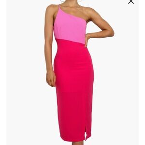 NWT - Petal and Pup: Xiomar One Shoulder Midi Dress - size 6